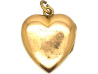 Victorian 15ct Gold Heart Shaped Locket