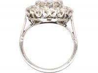 Platinum Diamond Cluster Ring