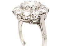 Platinum Diamond Cluster Ring