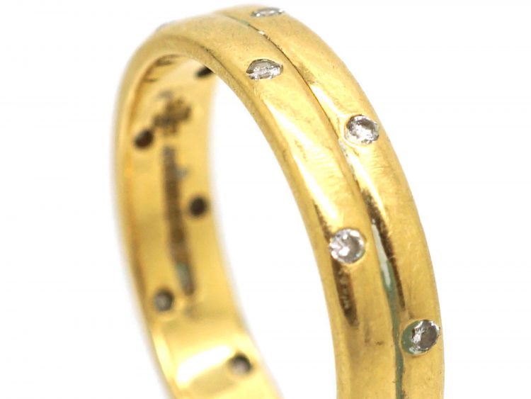 18ct Gold Millennium Ring set with Diamonds by Charles Green & Sons