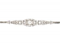 Art Deco 18ct White Gold Diamond Bracelet