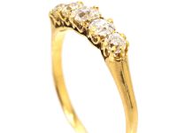 Edwardian 18ct Gold, Five Stone Diamond Ring