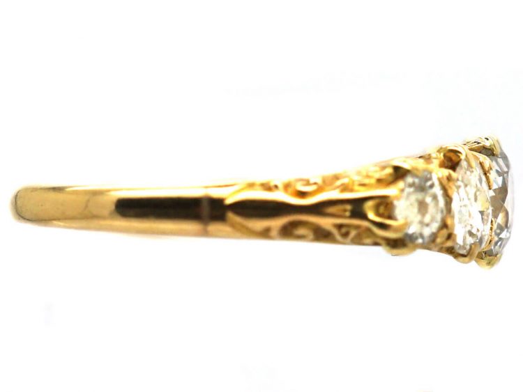 Edwardian 18ct Gold Five Stone Diamond Ring