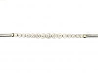 Art Deco 18ct White Gold Bracelet set with Graduating Diamonds