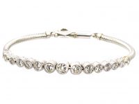 Art Deco 18ct White Gold Bracelet set with Graduating Diamonds