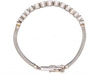 Art Deco 18ct White Gold Bracelet set with Graduating Diamonds