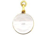 Victorian 18ct Gold, Rock Crystal Pool of Light Locket