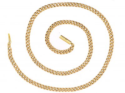 Edwardian 18ct Gold Curb Chain