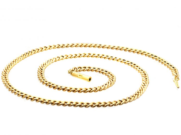 Edwardian 18ct Gold Curb Chain