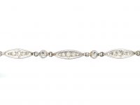 Early 20th Century Platinum Bracelet set with Diamonds