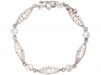 Early 20th Century Platinum Bracelet set with Diamonds