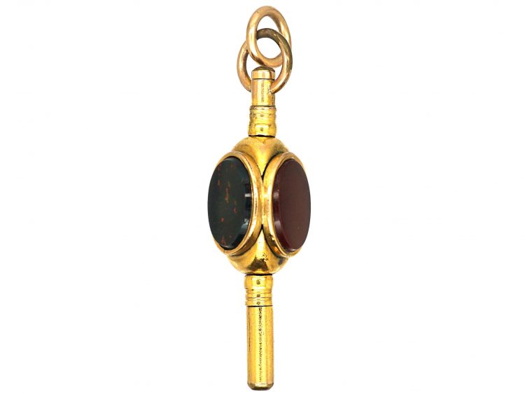 Victorian 15ct Gold Cased Triple Sided Watch Key