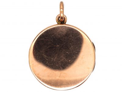 Edwardian 9ct Gold Round Locket