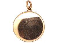 Edwardian 9ct Gold Round Locket