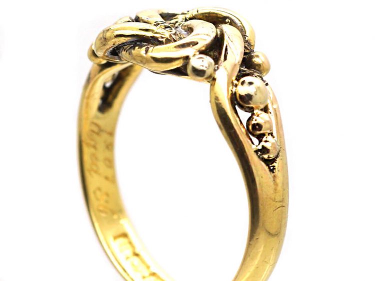 Edwardian 18ct Gold Lover's Knot Ring