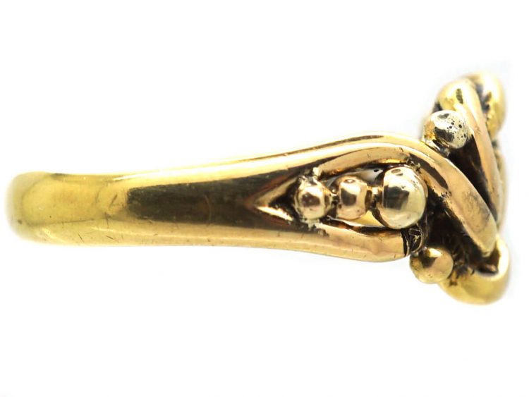 Edwardian 18ct Gold Lover's Knot Ring