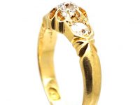 Victorian 18ct Gold Three Stone Diamond Ring