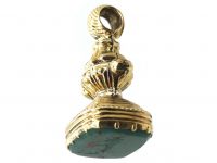 Georgian Gold Cased Seal with Bloodstone Base