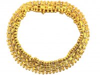 Victorian 18ct Gold Woven Bracelet