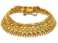 Victorian 18ct Gold Woven Bracelet