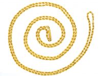 Long 15ct Gold Prince of Wales Twist Chain