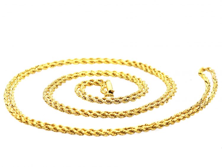 Long 15ct Gold Prince of Wales Twist Chain