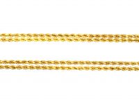 Long 15ct Gold Prince of Wales Twist Chain