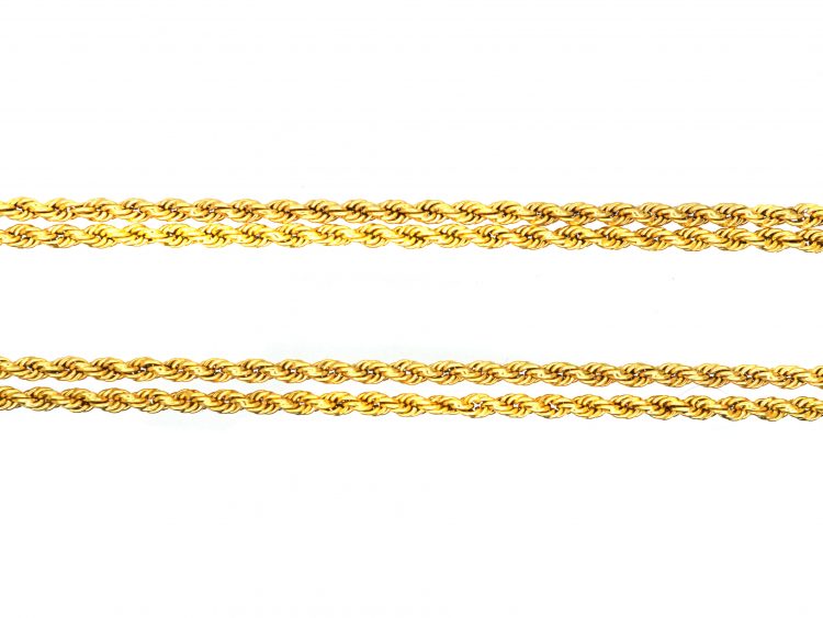 Long 15ct Gold Prince of Wales Twist Chain