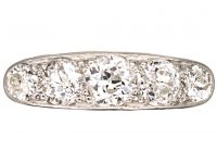 Early 20th Century 18ct Gold, Platinum & Diamond Five Stone Ring