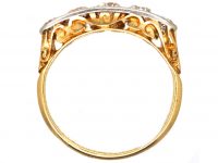 Early 20th Century 18ct Gold, Platinum & Diamond Five Stone Ring