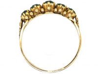 Georgian 15ct Gold Emerald Five Stone Ring