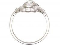 Early 20th Century Platinum & Diamond Oval Ring