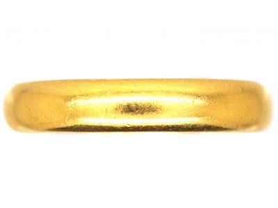 22ct Gold Wedding Band Assayed in Birmingham in 1923