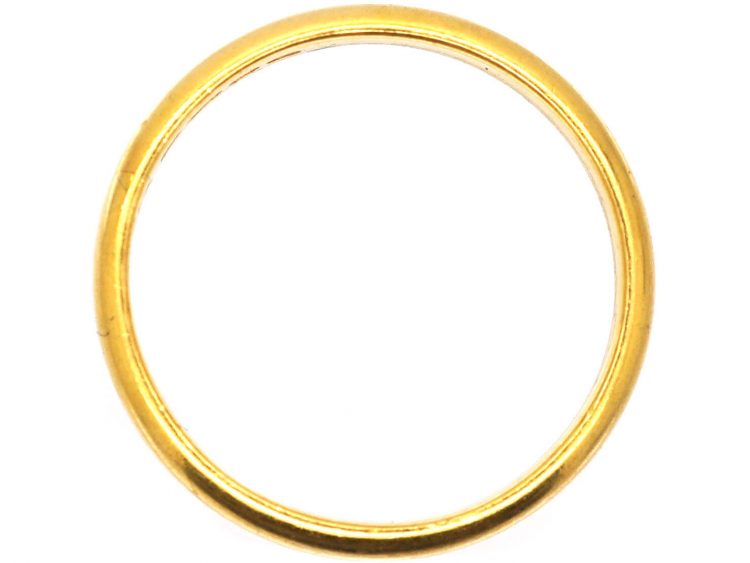 22ct Gold Wedding Band Assayed in Birmingham in 1923