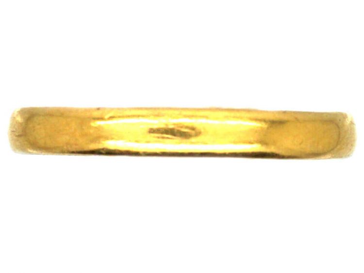 22ct Gold Wedding Band Assayed in Chester in 1900