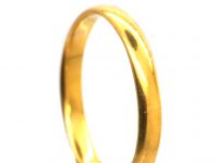 22ct Gold Wedding Band Assayed in Chester in 1900