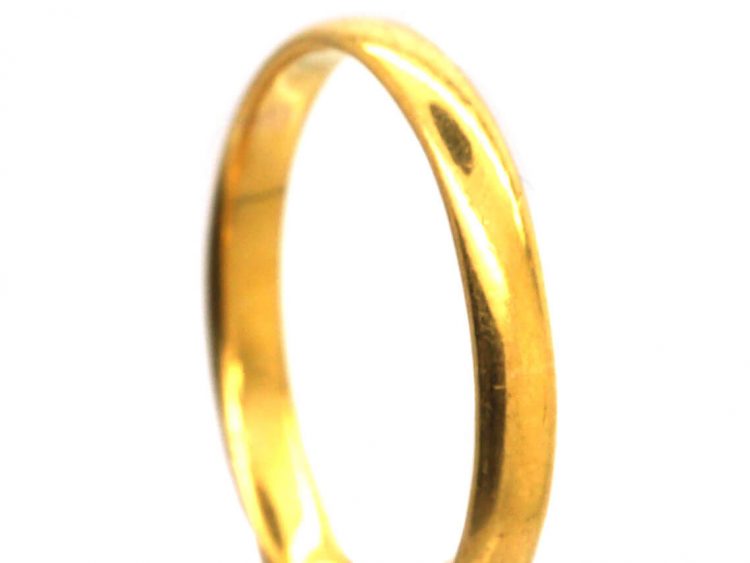 22ct Gold Wedding Band Assayed in Chester in 1900