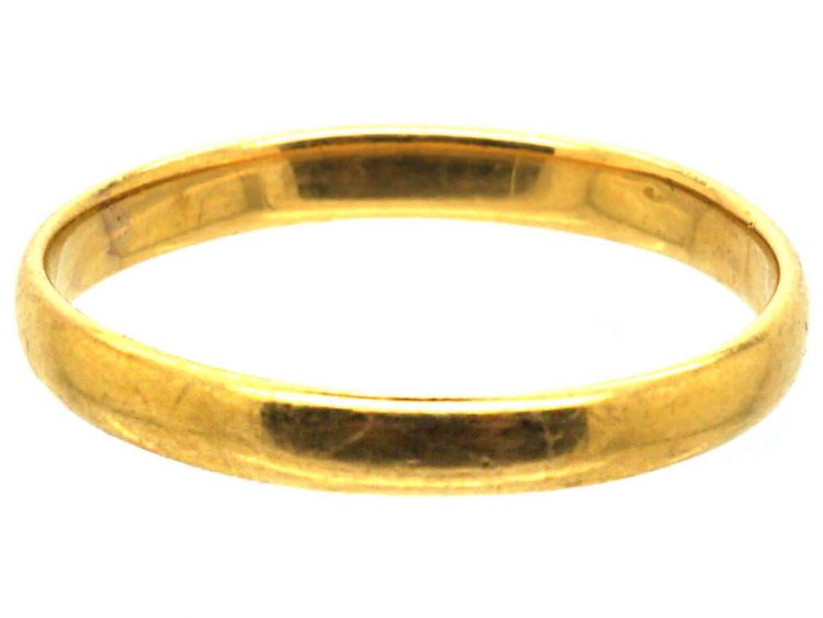 22ct Gold Wedding Band Assayed in Chester in 1900