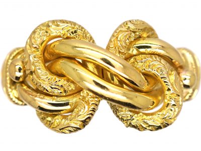 Edwardian 18ct Gold Lover's Knot Ring