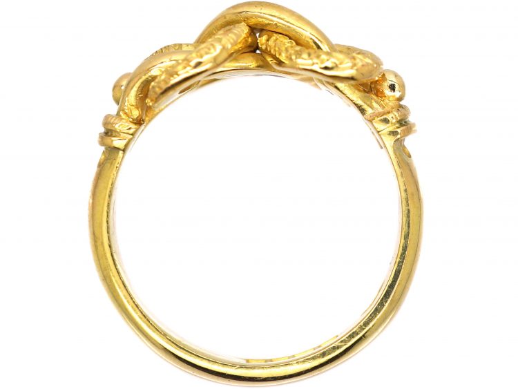 Edwardian 18ct Gold Lover's Knot Ring