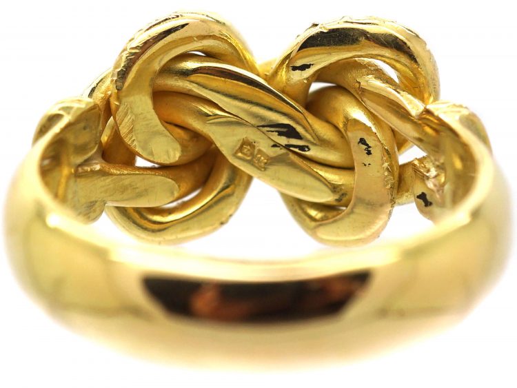 Edwardian 18ct Gold Lover's Knot Ring