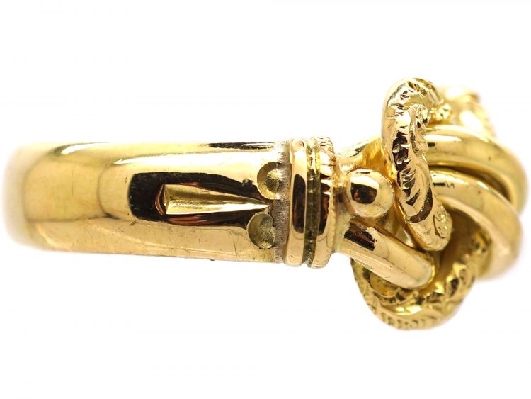 Edwardian 18ct Gold Lover's Knot Ring