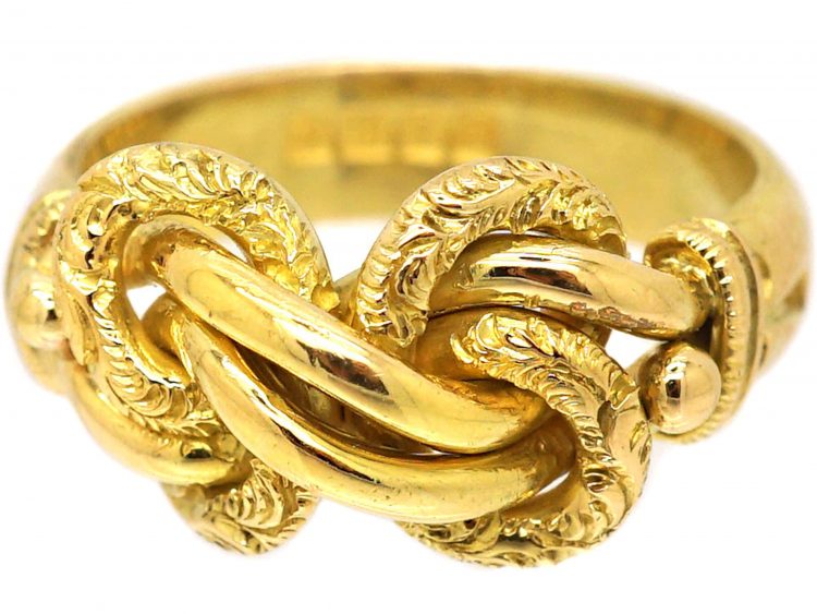 Edwardian 18ct Gold Lover's Knot Ring