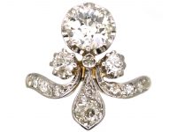 Edwardian 18ct Gold & Platinum, Diamond Tiara Ring