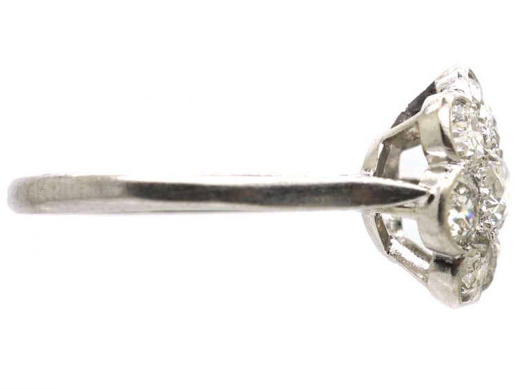 Edwardian Platinum, Diamond Cluster Ring