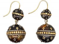 Victorian Pique Ball Earrings