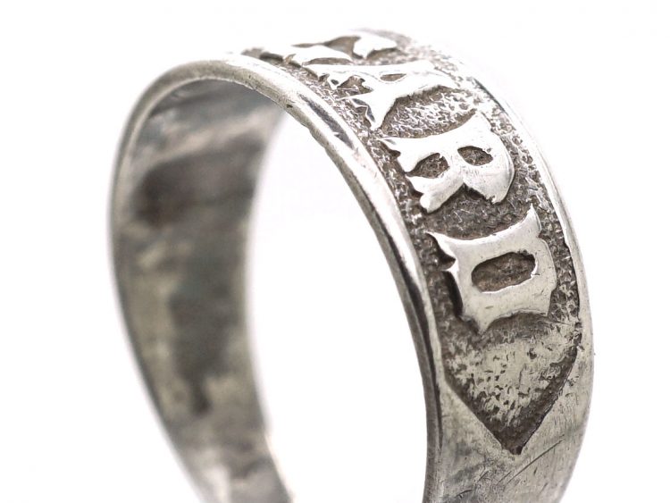 Victorian Silver Regard Ring