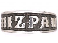 Victorian Silver Ring That Spells Mizpah