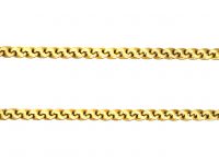 Victorian 18ct Gold Curved Anchor Link Chain