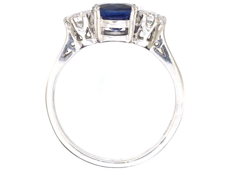 Early 20th Century Sapphire & Diamond Three Stone Ring